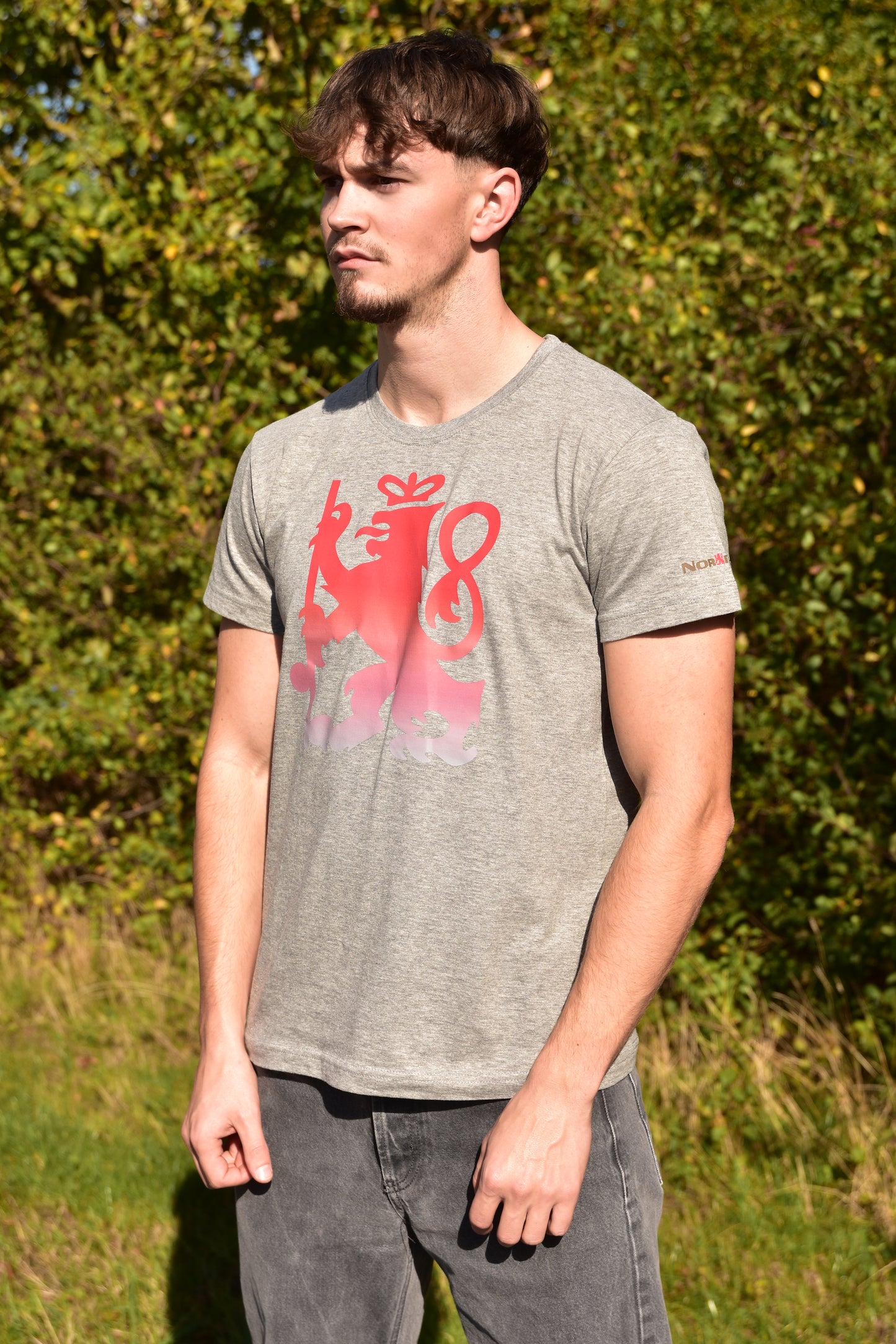Normark Lion Chest Logo Fade T-Shirt